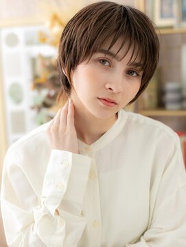 カバーヘア ブリス 北浦和(COVER HAIR bliss) 外国人風バイカラーマッシュウルフショートa北浦和20代30代40代