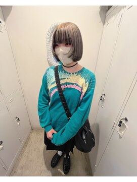 ロティー(loty) 【hono】ハイトーンアンブレラカラー×マッシュヘア×ウザバング