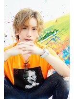 ルフレ 新宿歌舞伎町店(Reflet)&nbsp;コンマ/センターパート/メンズセット/ブリーチ/メンンズメイク