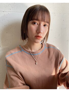 クリーク ノイズ ヘア 大手町店(CLIQUE noise hair) 切りっぱなしボブ× ローライト20代30代