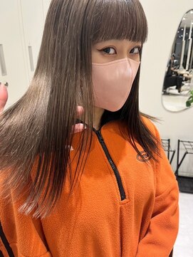 ジーナ 梅田茶屋町(Zina) 髪質改善＊モードアッシュカーキブラウン＊美髪【Zina 茶屋町】