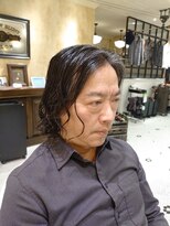 ルドローブラントオオサカ(LUDLOW BLUNT Osaka) 【LUDLOW BLUNT】ロン毛 癖毛風ニュアンスパーマ 40代50代60代