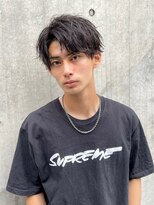 アーリー(Ali'i)&nbsp;ソフトツイストパーマツーブロックマッシュアップバングビジネス