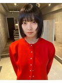 フィット感のあるレイヤーカット　ボブ