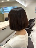 丸みボブ/大人ヘア/艶感モカブラウン【高円寺 中野】