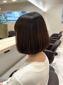 シュク 高円寺(SYUK) 丸みボブ/大人ヘア/艶感モカブラウン【高円寺 中野】