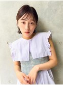 ショート　ミニマムボブ　耳かけ