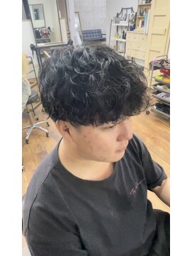 メルシー トータル ブランディング サロン(merci TOTAL BRANDING SALON) メンズ マッシュ×波巻きパーマ