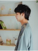 メンズショート/マッシュ/センターパート/メンズパーマ