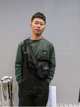 クフィア メンズヘアー カンポ 天王寺店(CUFFIA MEN'SHAIR CAMPO) 韓国マッシュツーブロックフェードカット ツイストパーマ