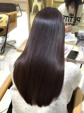 ヘアーメイクブランニュー セントラル 西大寺店(hair make Brand new central) 美髪縮毛矯正艶髪髪質改善カラー髪質改善トリートメント暗髪20代