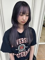 シャルティア(SHALLTIA) デザインカラー/ラベンダーカラー/透明感/ロングウルフ/レイヤー