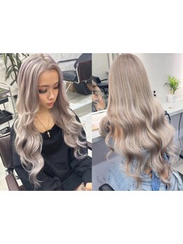 エクステ施術で巻きセット無料【カラー＋エクステ40本￥9980】【カラー￥3990／Wカラー￥9990】