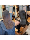 古川　大崎市　縮毛矯正　髪質改善　トリートメント　艶髪カラー