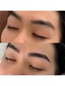 【垢抜けイケメン眉に◎】メンズ眉毛パーマ(Wax、間引き込み)