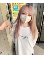 ガルボ ヘアー(garbo hair)&nbsp;淡いペールトーン人気のピンクカラー