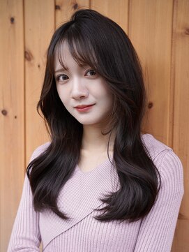 ブゾン(buZon) 【気品アップ】韓国レイヤー×ツヤ巻きセミロング