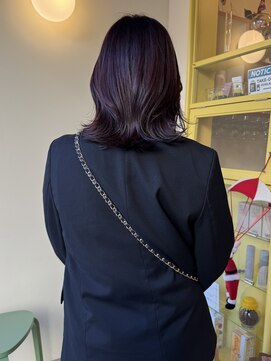 〈浅草 半個室〉カシスラベンダー×ミディアムレイヤー