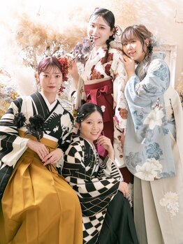 【仙台初】ドライフラワー撮影スタジオ併設/ロケ撮影も可◎成人式後撮りや卒業式の特別な日に♪