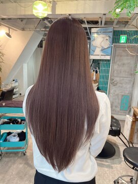 ロア インターナショナル 新宿店(LoA International) 【LoA】ラベンダーピンクベージュココアブラウンロングレイヤー