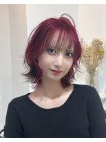 アンドソー 池袋(&so.)&nbsp;【ケアブリーチ】ワインレッド.ボルドーカラー.レイヤーボブ