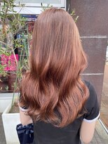 アース コアフュールボーテ 諏訪店(EARTH coiffure beaute) オレンジブラウンダブルカラーケアブリーチ