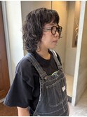 ボブパーマ ウルフパーマ レイヤーカット スパイラルパーマ 山中