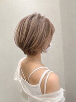 カリン ハッピーヘアライフ 長吉長原店(carin happyhairlife)&nbsp;ミルクティーベージュ　ショートボブ