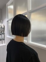 木目 ぱつっとボブ