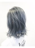 【habitt】トリプルカラー★ブルーシルバー
