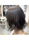 外ハネボブ×暗めグレージュ