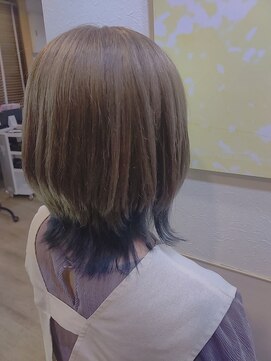 ヘアーサロン ウィッシュ(hair salon Wish) ウルフ×ブルー