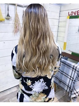 トーク 伊丹本店(TAL'KE) TAL'KE/バレイヤージュ×ホワイトベージュ_768