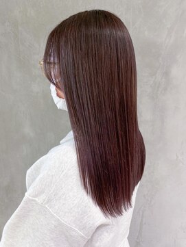 アイティーバイアルバム 八王子店(IT by ALBUM) ラベンダー_外ハネボブセクションカラーペールベージュ_ba382181