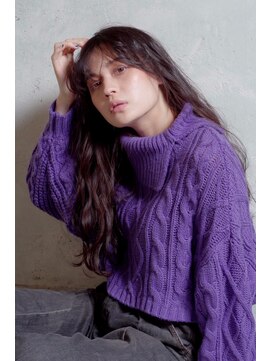 クシュ 所沢西口プロぺ通り(kusyu... ) デザインカラー×レイヤーカット×ウェットヘアオリーブベージュ