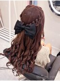 ハーフアップ【クランソア】心斎橋/ヘアメ/ヘアセット