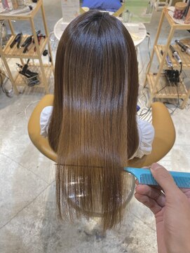 ロンド シャルム 吉祥寺(Lond charme) グレージュカラーシルキーベージュ縮毛矯正髪質改善吉祥寺美容室