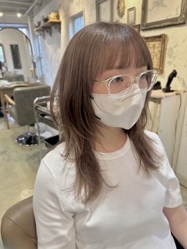 サンバイセライロ 千葉(SAN. by celilo) ロングレイヤー/ざくざくレイヤー/ミルクティー