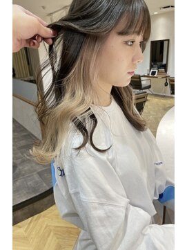 ロンドルーチェ 心斎橋(Lond luce) ダークアッシュ/ミディアムレイヤーカット［髪質改善/縮毛矯正］