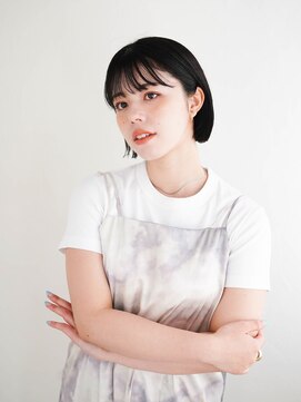 ジュール 新宿三丁目(Joule) ミディアムヘア/斜めバング/グレージュカラー/新宿