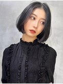 切りっぱなしボブ×美髪☆黒髪地毛風×髪質改善/縮毛矯正