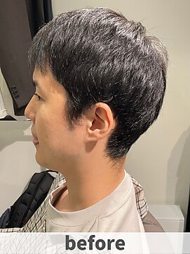 アルム 恵比寿(ARUIM) 【before】アップバンクツーブロックスパイキーショート束感