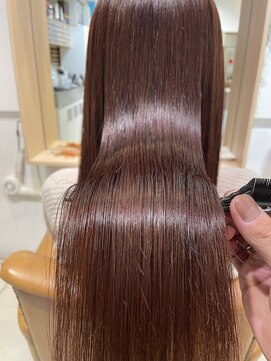 リンクル 自由が丘(lincle) ピンクブラウンにプレミアムトリートメントで髪質改善