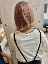 ラノバイヘアー 京都(Lano by HAIR) ピンクベージュカラー
