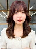 【艶感★ワイドバング】韓国ヘアくびれ大人可愛いカール小顔前髪