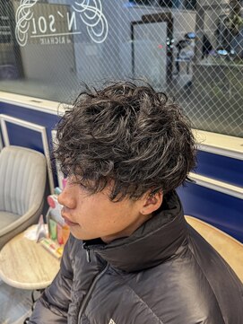 アンソル オブ リシェール(N'SOL of RICHAIR) ダークアッシュ/ニュアンスパーマ/韓国マッシュ/スペインカール