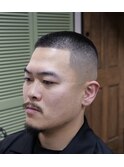 王道ボウズスキンフェード