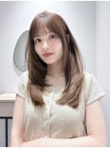 イメチェン／レイヤーカット／オリーブベージュ／大手町