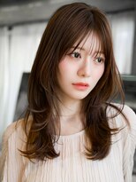 レノラ 本町(LENORA)&nbsp;☆フェミニンロング大人かわいいぱっつん前髪レイヤーカット小顔