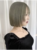 簡単スタイリングハイトーンレイヤー小顔ボブヘア